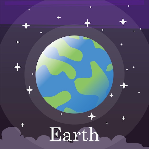 vector planeet aarde