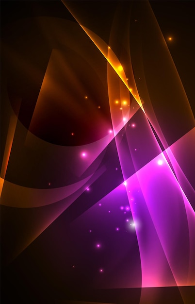 Vector vector polar lights concept background