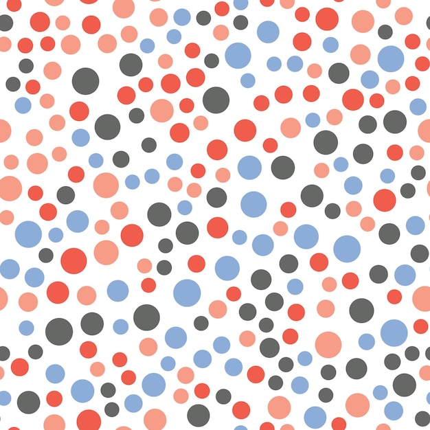 Vector polka dot pattern