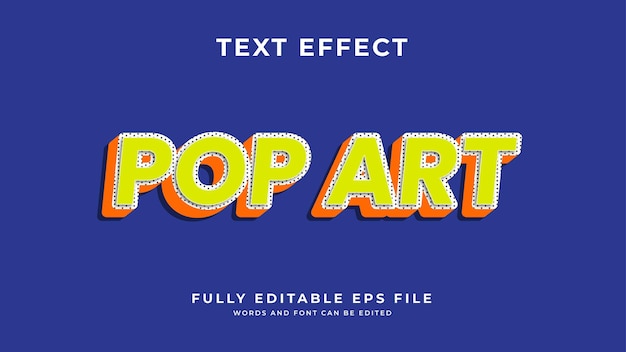 Vector pop-art teksteffect
