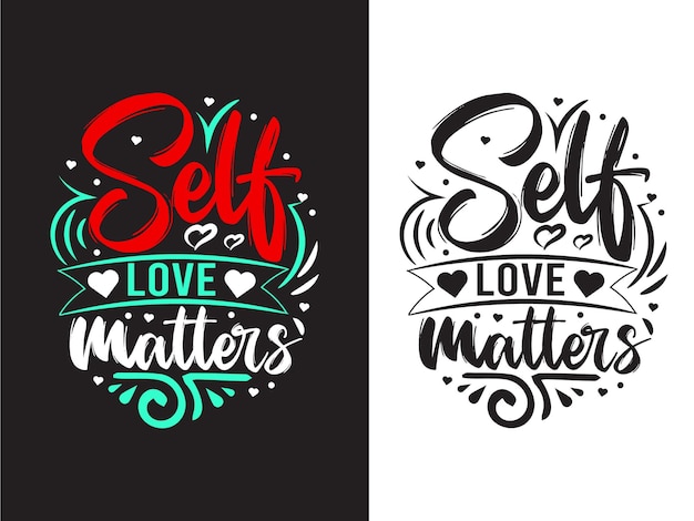 vector positive lettering Quotes Tshirt Design