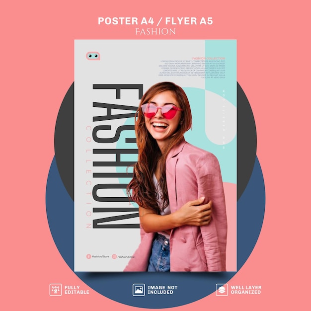 Vector vector poster ad for the next level of fashion