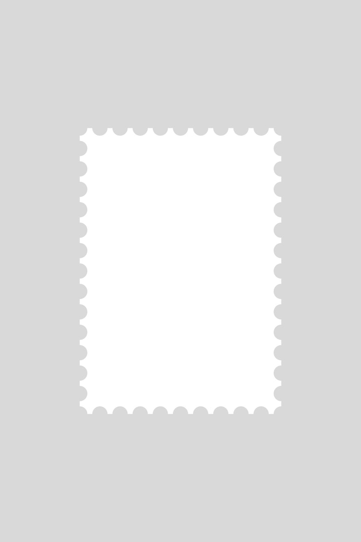 Vector vector postzegel mock up geïsoleerd