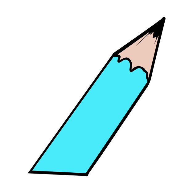 vector potlood lijn kleur illustratie icoon