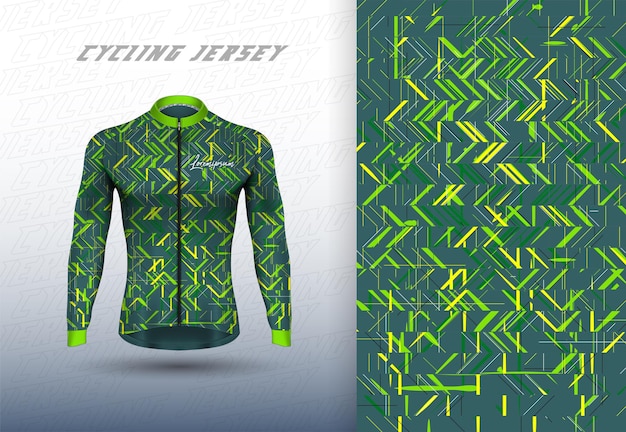 Vector premium cycling jersey design with abstract texture