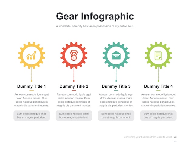 Vector presentation business infographic template with step process circulation diagram