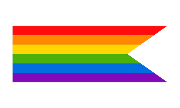 Vector vector pride banner on white background