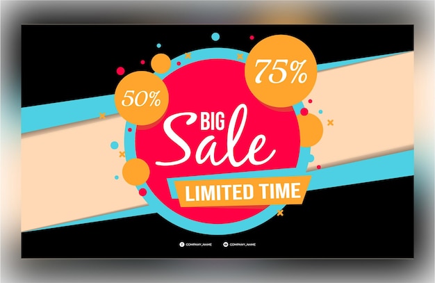 Vector vector product special offer sale banner template