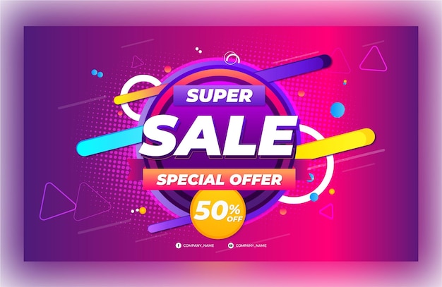 Vector Product special offer sale banner template