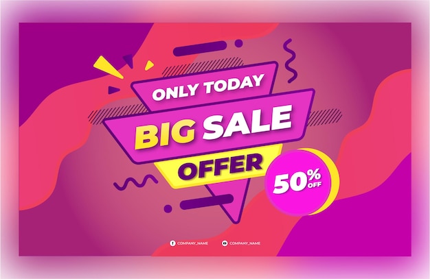 Vector Product special offer sale banner template