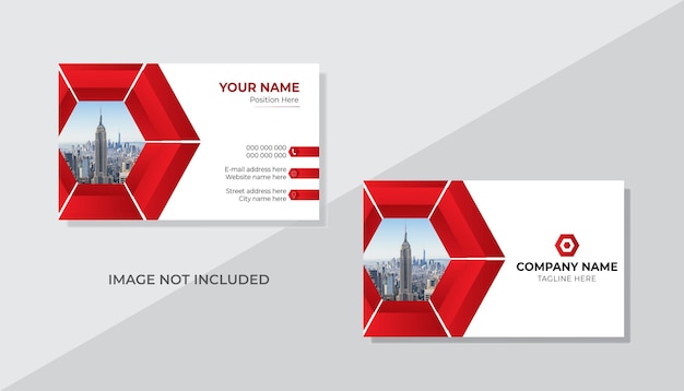 Vector professional business card design template