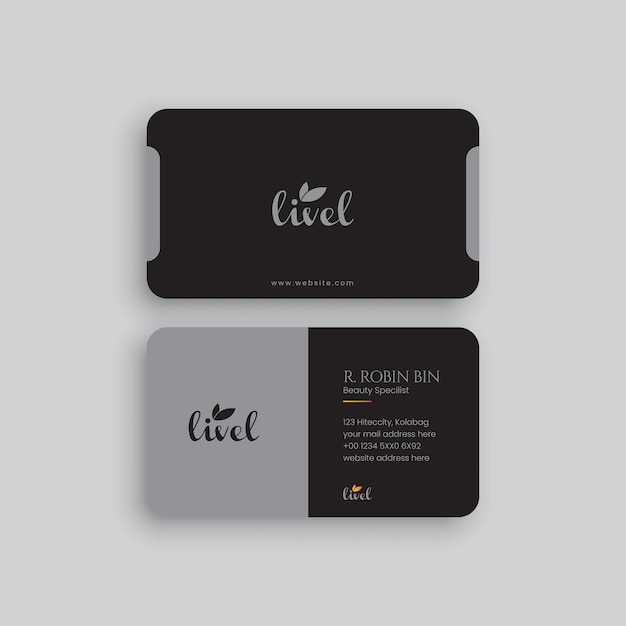 Vector professional business card design