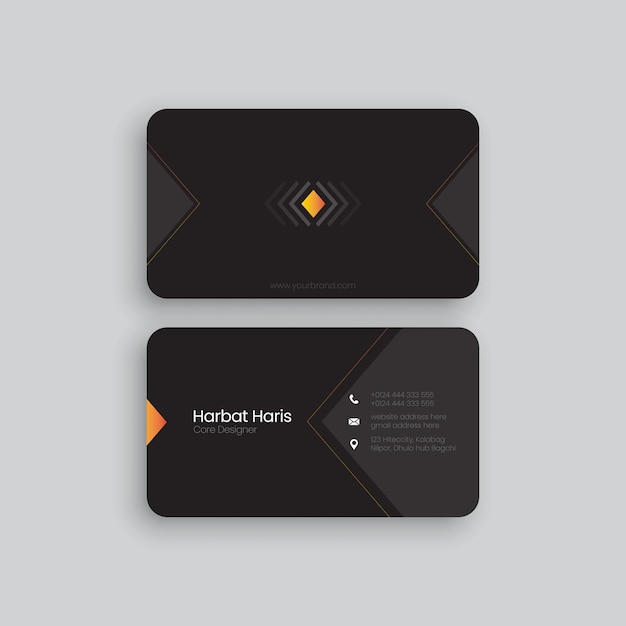 Vector professional business card design