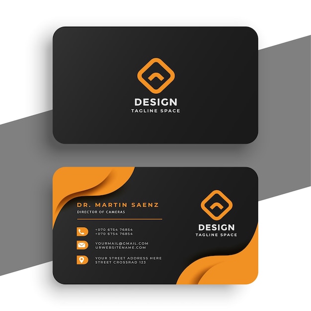 vector professional business card design