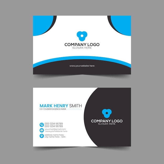 Vector vector professional business card design