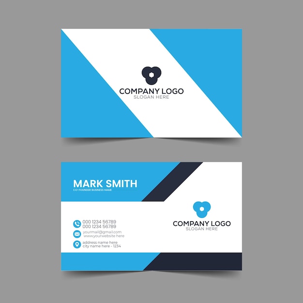 Vector vector professional business card design