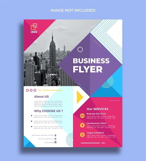 Vector vector professional business flyer