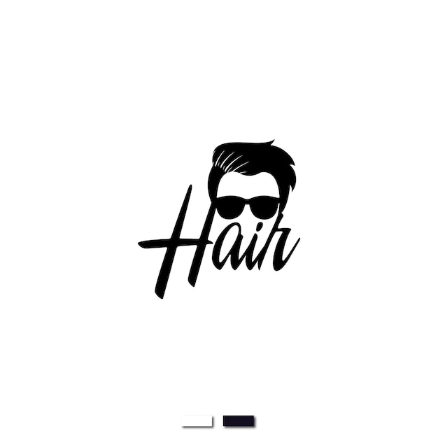 Vector professional hairdresser tools with hipster man hand drawn sketch vector