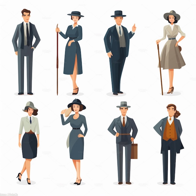 vector professional icon business illustration line symbol people management career set c