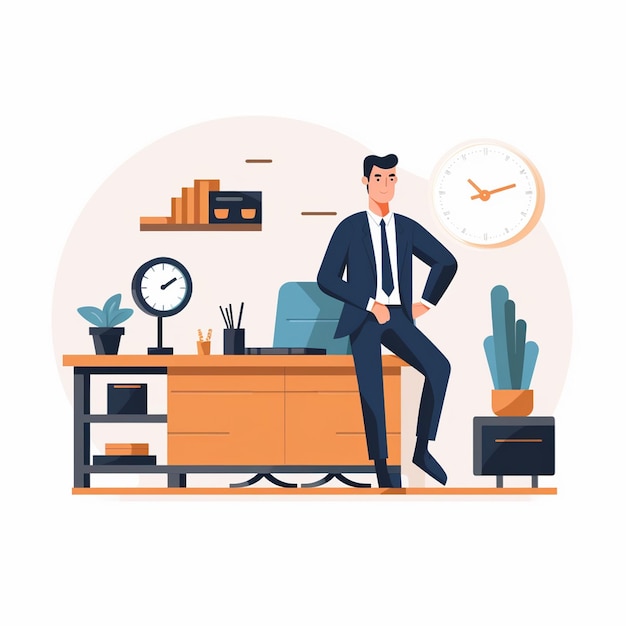 vector professional icon business illustration line symbol people management career set c