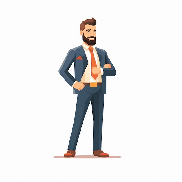 vector professional illustration business work woman character people isolated person job