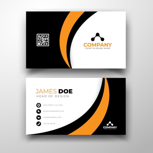 Vector vector professional modern business card design