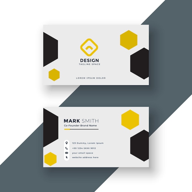 Vector vector professional modern business card design