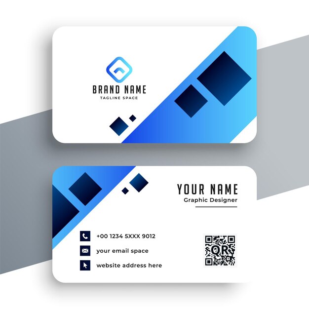 Vector vector professional modern business card design