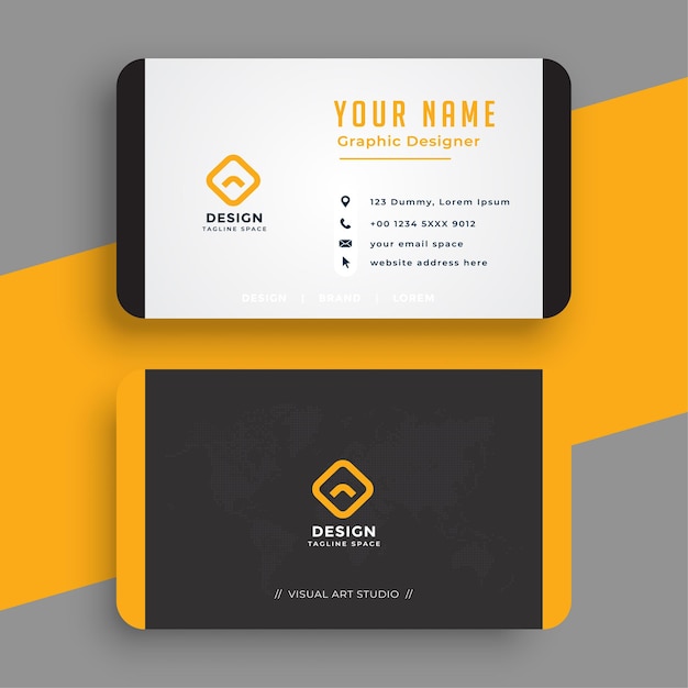 Vector professional modern business card design