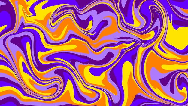 Vector Psychedelic Groovy Background