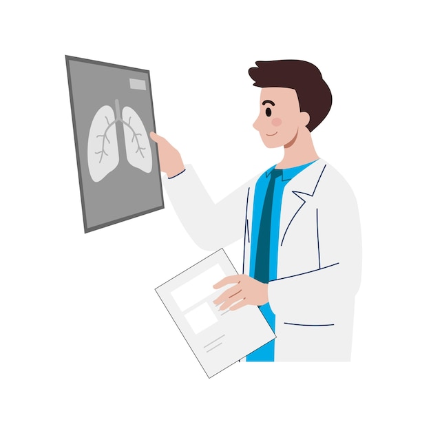 Vector pulmonology or respiratory medicine icon set vector illustration