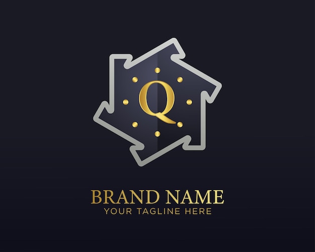 Vector vector q letter luxury logo