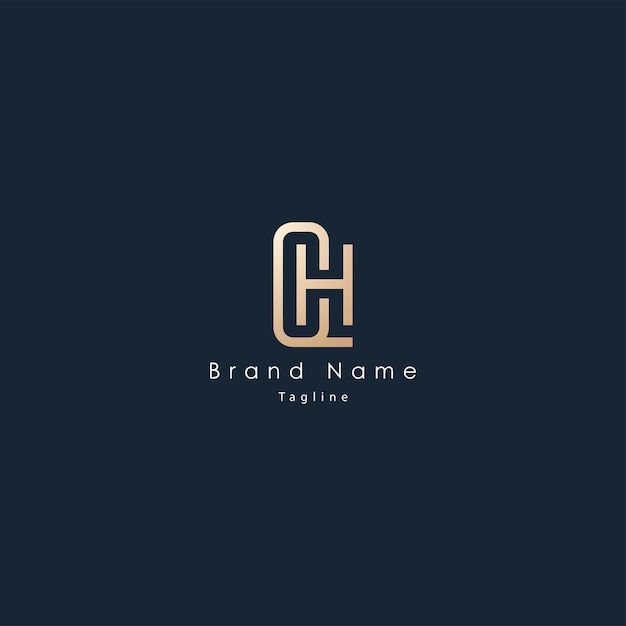 Vector QH Letters Logo Design