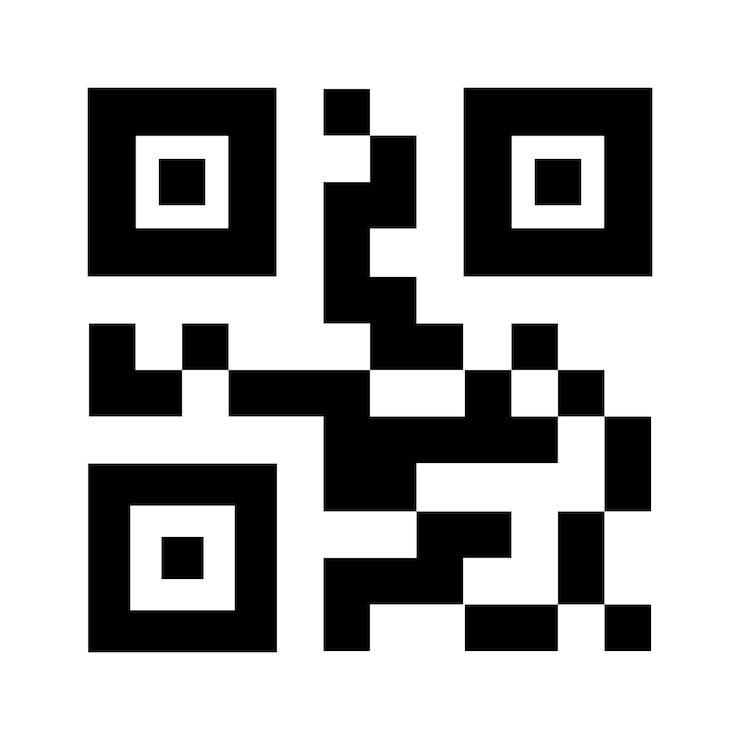 Vector vector qr code example for smartphone scan
