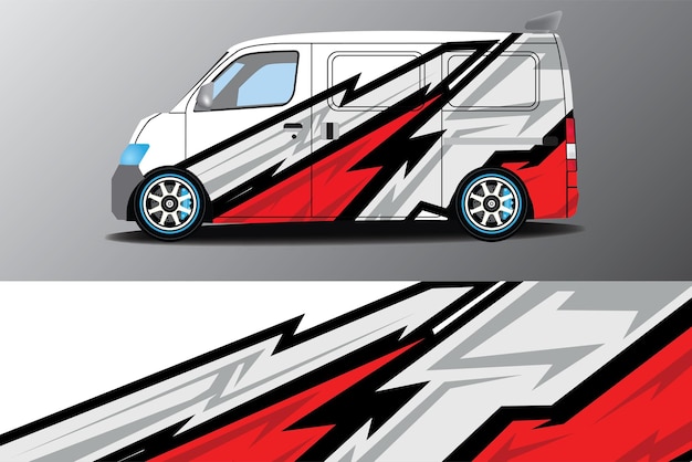 Vector racewagen livery ontwerp