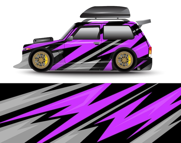 vector racing background for mini camper car wrap stickers and more