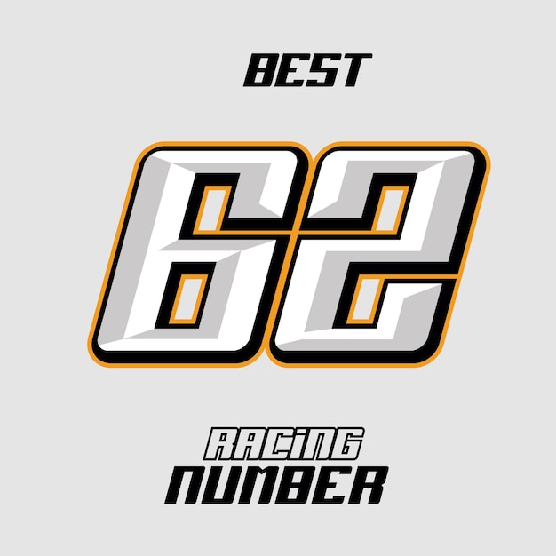 Vector Racing Number Template 62