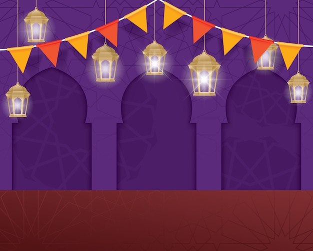 Vector ramadan kareem background