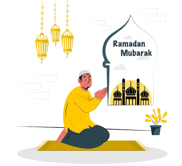 vector Ramadan Kareem gouden groet banner illustratie ontwerp sjabloon.