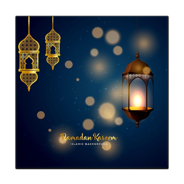 Vector ramadan kareem greeting background design