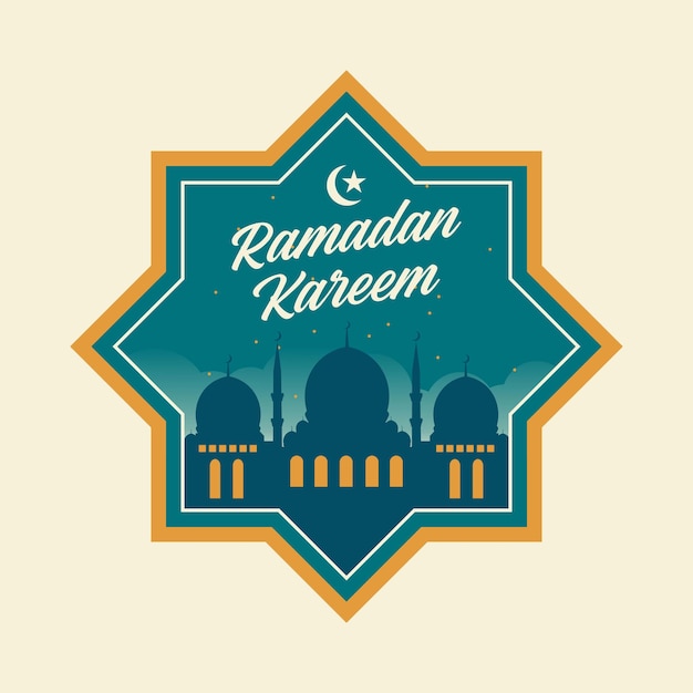 vector ramadan kareem groet illustratie van ramadan viering eenvoudig ontwerp