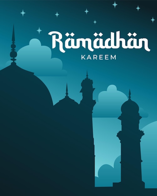 Vector vector ramadhan poster template