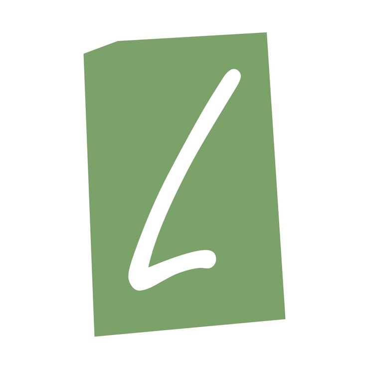 Vector vector ransom letter l latin letter cutouts from newspaper or magazine criminal character ransom colorful letter l
