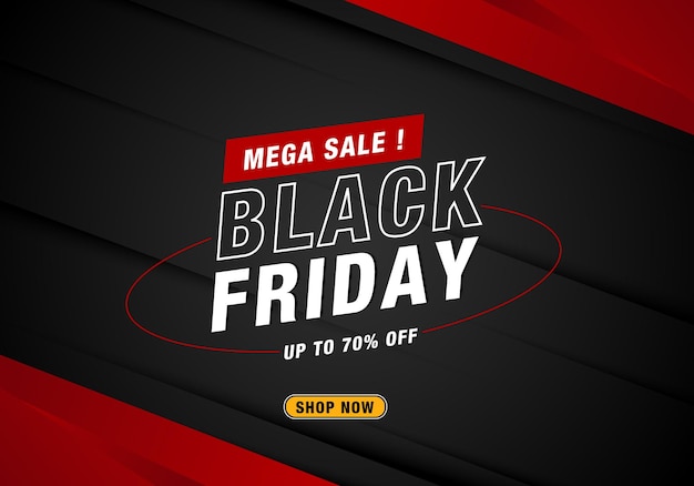 Vector vector realistic black friday sales background