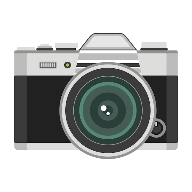 vector realistic camera icon