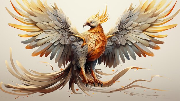 Phoenix bird illustration hi-res stock photography and images - Alamy