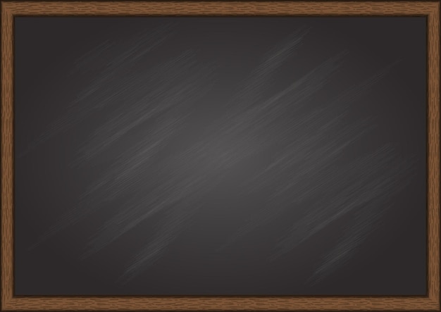 Vector realistic chalk blackboard