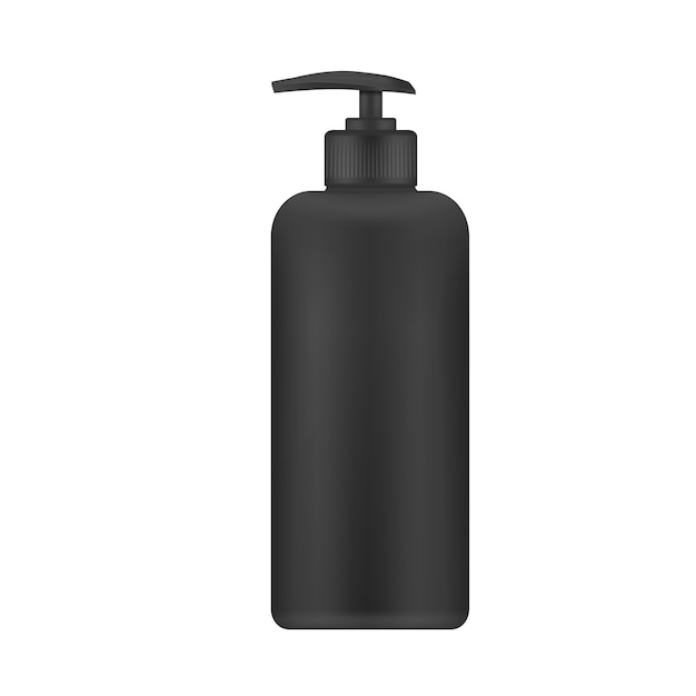 Vector realistic plastic bottle with dispenser