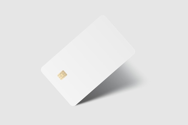 Vector realistic plastic credit card templates Blank debit card with chip card on background Mockup empty design for online business and finance technology payment digital payment concept