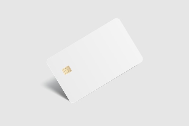 Vector realistic plastic credit card templates Blank debit card with chip card on background Mockup empty design for online business and finance technology payment digital payment concept